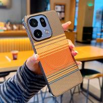 For OPPO Find X9 X9 Pro phone case, painted design, borderless ultra-thin with magnetic absorption, shockproof OPPO Find X9 oranžinė