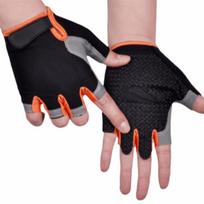 Fingerless Half Finger Gloves Anti-slip Elastic Shock Gym Training Gloves Breathable Unisex Women Men Cycling Gloves XL
