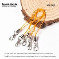 100 Colorful Phone Lanyards with Lobster Clasps - Handmade DIY Jewelry Accessories and Pendants beige