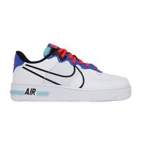 Nike Air Force 1 React White Astronomy Blue Laser Crimson (GS) 38 white