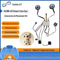 ESP32-S3 Dual-Eye AI Core Dev Kit: Expression Control & Offline Voice Servo Driver PCBA. ULINK-A3