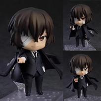 In Stock Nendoroid Bungo Stray Dogs1748 Dark Era Dazai Osamu Q Version Figurine - Swap Face Collectible Model Desktop Decorative