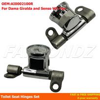For Roca Dama Giralda Senso Removable Toilet Seat Hinges Set Easy Release AI0002100R 1Set gray