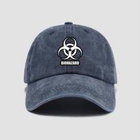 Resident Evil Korean Style Short Sleeve T-Shirt and Cap Set Movie Game Merchandise Chinese Soft Top Baseball Hat Adjustable tamsiai mėlyna spalva