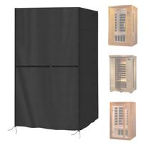 Lauko pirties dangalas Vandeniui atsparus Dulkėms atsparus Lietaus apsauga 600D Oksfordo audinys Juodas 210x210x180cm 47.6*44.9*73.6"(121*114*187cm) juoda