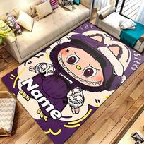 Custom personalization Lububu Area Rug - Perfect For Kitchen, Bathroom,Laundry Room Decor Large Size Available,Gift All Seasons 40cmx60cm gray