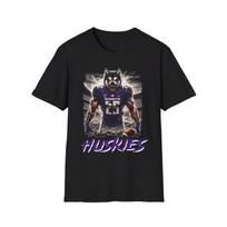 Washington Huskies Horror Mashup T-Shirt - Spooky Huskies Design for Fans 2XL black