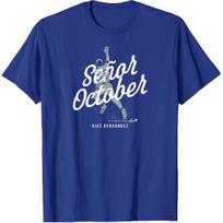 BreakingT Kike Hernandez Seor October Los Angeles Baseball T-Shirt XXXL blue