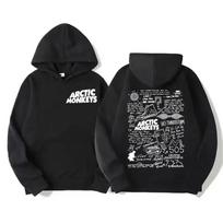 Arctic Monkeys Retro Rock Graphic Unisex Hoodie XXL black