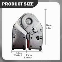 Laiptų vyris Užraktas Laiptų dalis A Remontas Reguliuojamas 35 105 180° Pakeičia namams lauke 13.5cmx16cm gray
