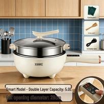 Electric Wok Multi-functional Non-stick Cooker: Dormitory & Home Pot for Steaming, Stir-frying, Frying & Cooking.