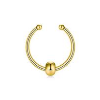 Bead Fake Nose Septum Rings Non Piercing  Punk   Nightclubs auksas