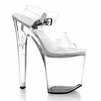 Moterų šokių platforma sandalai Batai 20 cm kulnas kulkšnis 10 cm platforma Sexy with Flower Rose Platforma YKC 46 white