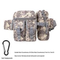 Men's Multifunctional Waterproof Fanny Pack with Water Bottle Holder - Ideal for Outdoor Cycling and Fishing One Size