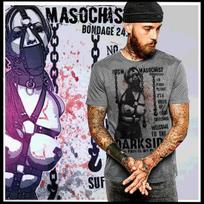 BDSM įrišimas su kandikliu Prašau be ašarų skausmas malonumas marškinėliai S-2XL Unisex T-shirt XXXXL gray