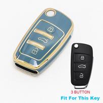 Fashion TPU For Q5 A6 S6 A7 C6 R8 A1 A3 Q3 A4 A5 B6 B7 B8 8P 8V 8L TT RS Sline Auto Keyless Protector Car Key Case Cover balta