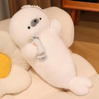 Non-Toxic Seal Soft Plush Toy Cute Animal Ice Seal Stuffed Plushies Dolls Home Bedroom Throw Pillow Gifts For Kids Children Birthday Party 70cm white