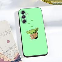 Mielas Kūdikis Y-Yoda Telefonų dėklas Samsung A56 A36 A26 A16 A15 A25 A35 A55 A14 A34 A24 A54 Juodas Minkštas Korpusas Samsung A15