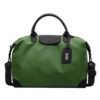 Fashion new short-distance travel bag, women's light business travel luggage, men's large-capacity shoulder bag, sports fitness bag žalia