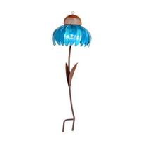 Hummingbird Feeder Outdoor Small Wild Bird Hummingbird Feeders for Easy Clean Stakes for Garden Yard mėlyna
