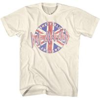Def Leppard Sheffield England British Flag Men T Shirt Rock Band Merch M gray