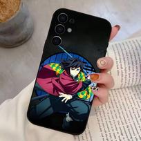 G-Giyu anime T-Tomioka Phone Case For Samsung S25,S24,S21,S22,S23,S30,Ultra,S20,Plus,Soft Silicone Black Cover Samsung S21 s305G black