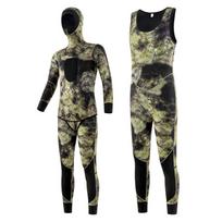 3mm 5mm Neoprene Wetsuit Freediving Snorkeling Swimming Mens Long Sleeve Separate Two-Piece Thermal Dive Suit XXXL