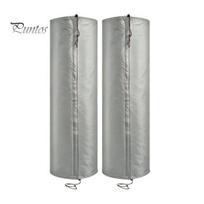 Fruit Tree Protection Wrap Palm Protector, Aluminum Foil Wrap, Trunk Guard with Garden Plant Frost Blanket Drawstrings, Winter Insulation Cover S 2pcs pilka