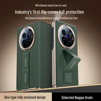 Vivox Fold6 Protective Case with Wrist Strap, Stand, Flip Smart Window & Anti-Fall Design Vivo X Fold6 gray