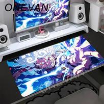 One Piece Luffy Extended Gaming Mouse Pad Large Desk Mat Xxl Non-Slip Rubber Base Stitched Edge for PC Gamer Laptop Keyboard pad 30cmx60cm white