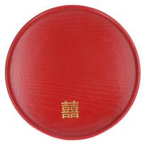 Solid Build Decorative  Platter Wood Fruit Board Traditional Coffee Tray  Coffee Table 30*30cm