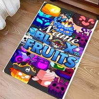 Custom personalization Game Blox Fruits Print Area Rug - Soft, Washable Non-Slip Indoor Mat,Living Room,Home&Office Decorative Rug 40cmx60cm blue