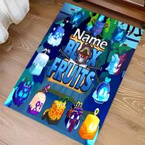 Custom personalization Game Blox Fruits Print Area Rug - Soft, Washable Non-Slip Indoor Mat,Living Room,Home&Office Decorative Rug 50cmx80cm