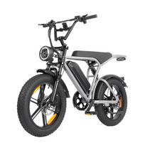 Elekwheels E6 3.0 20 Fat-Tire Electric Bike for Adults: 250W motor,7-speede,48V 15Ah battery,hydraulic disc brakes,front and rear suspension. pilka