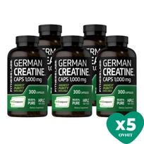 Fitness Labs Creapure Creatine Monohydrate 1000mg 300 Capsules 5 pcs