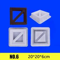 Cemento Antikinis Tuščiaviduris Plytų Formas 20*20*6cm 3D Drožyba Neslystanti Betono Plastikinė Trinkelių Forma Cemento Lygiavimo Kastuvas Trinkelių Įrankiai gray