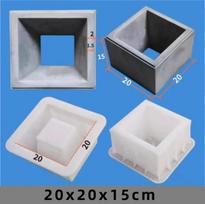 Cemento Antikinis Tuščiaviduris Plytų Formas 20*20*6cm 3D Drožyba Neslystanti Betono Plastikinė Trinkelių Forma Cemento Lygiavimo Kastuvas Trinkelių Įrankiai
