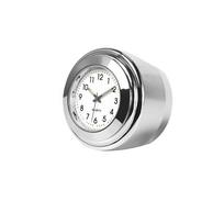 Atsparus vandeniui Motociklo Laikrodis/ Termometras Thermo Fit 7/8  arba 1  Vairo Juostai Harley Honda Yamaha Suzuki Kawasaki White Clock white