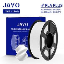 JAYO PLA Plus 3D Printer Filament 1.75MM PLA + Filament 1.1KG/Roll Neatly Wound 3D Printing Filament High Toughness 363 Meters