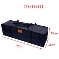 Black Moving Storage Tool Bag Large Tent Storage Bag Canvas Canopy Pole Bag  Outdoor Supplies 75X15X15cm