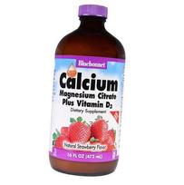 Kalcio magnio vitaminas D3, kalcio magnis ir vitaminas D3, Bluebonnet Nutrition 472 ml Berry (36393024) 472ml Strawberry
