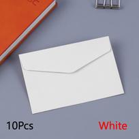 10 vnt./partija Vestuviniai vokai Saldainių spalvų Popieriniai Mini Maži Atvirukai Biuro Dovana Raštinės reikmenys ARI 10Pcs gray
