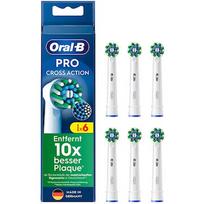 Oral-B Pro Cross Action brush heads, 6-pack, white 8006540860373