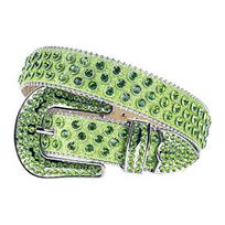 Bling Rhinestone Belt For Jeans Cowgirl Rhinestone Waistband Belt Crystal Belt beige