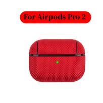 Shockproof Nylon Earphone Cover For AirPods Pro 2 1 Wireless Bluetooth Headset Protective Case For Airpods 3 2 1 Headphone Shell red