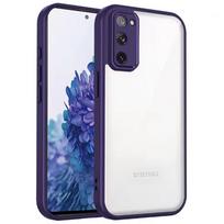 Skirta Samsung S20 FE dėklas Galaxy S20FE telefono dėklas S20 FE dangtelis Oro pagalvėlė Smūgiams atsparus silikoninis buferis Skaidrus matinis galinis dangtelis Kietas Galaxy S20 FE 2022 blue