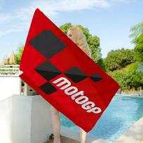 Moto GP Motorcycle Retro Microfiber Blanket Quick Drying Beach Towels Oversized Printing Super Absorbent Pool Towel Blanket Polyester 80x160cm black