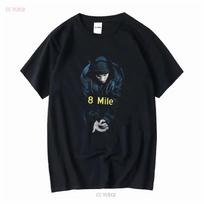 Vintage Size M 00S Eminem 8Mile 8 Mile Front Print  T Shirt Black Us Vintage Washed Stylish Casual Streetwear Comfortable 5XL įvairiaspalvis