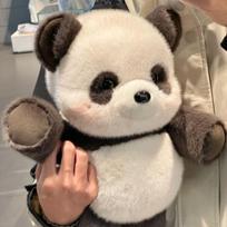 Gyvas Kawaii Meškinas Panda Pliušinis Žaislas Pliušinė Pagalvė Pliušinis Žaislas Minkštas Kalėdinė Dovana Dekoracija Lėlės Suaugusiųjų Dovana Other black