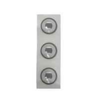 NFC Anti-Metal RFID Tag 213/215 - Magnetic Shield Chip Sticker gray